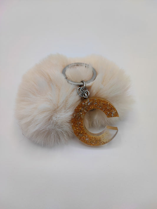 Resin Art- Portachiavi Linea Pompon