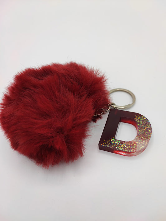 Resin Art- Portachiavi Linea Pompon