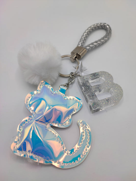 Resin Art- Portachiavi Linea Iridescente