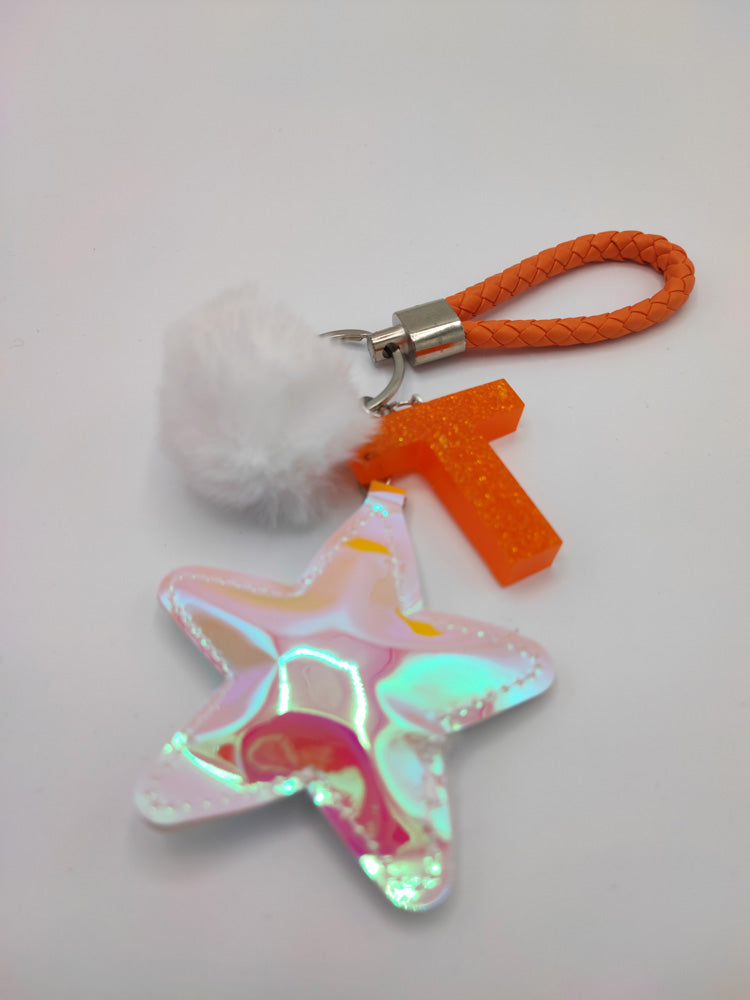 Resin Art- Portachiavi Linea Iridescente