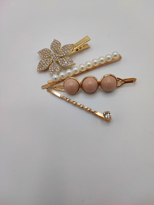 Becco e mollette per capelli in metallo