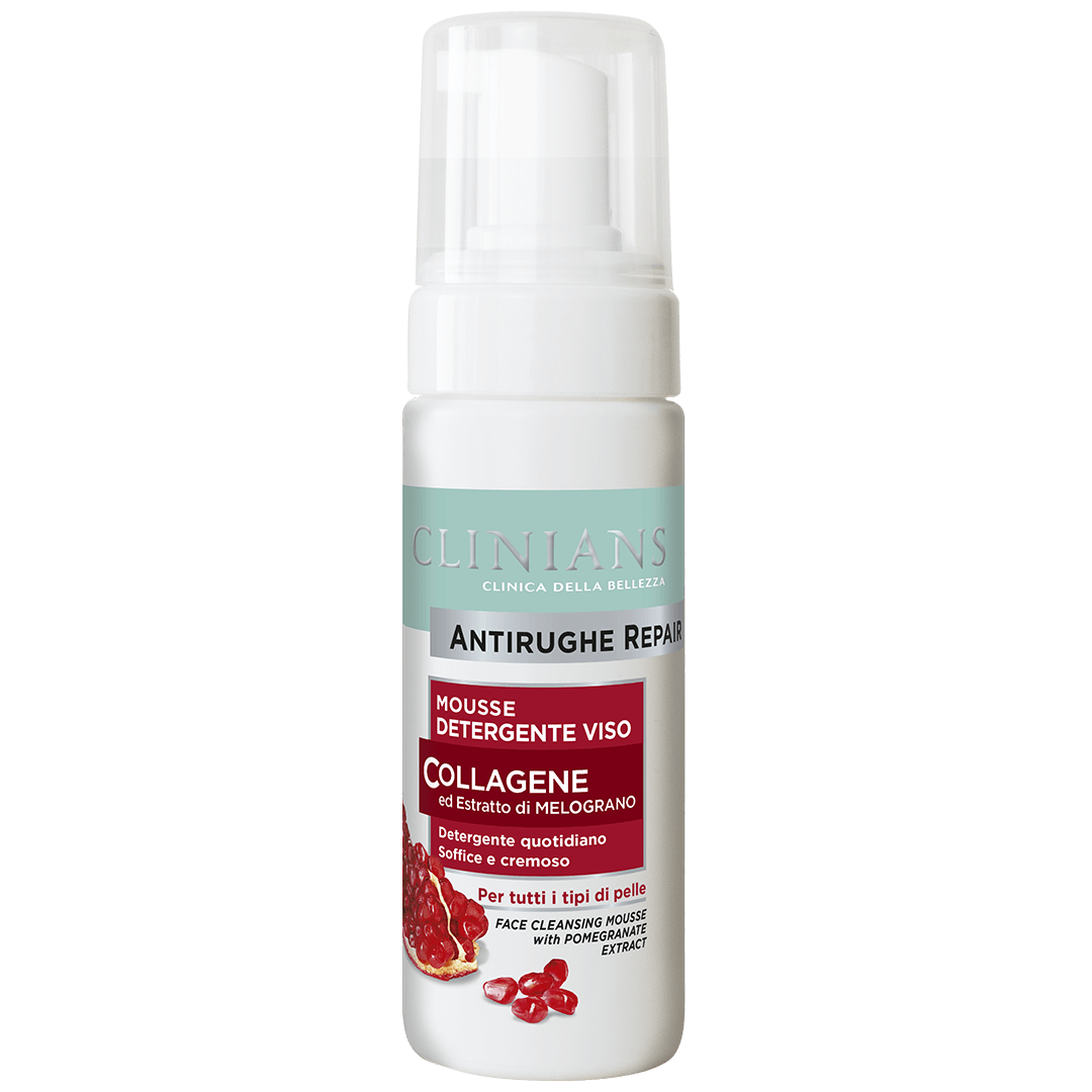 Mousse detergente viso