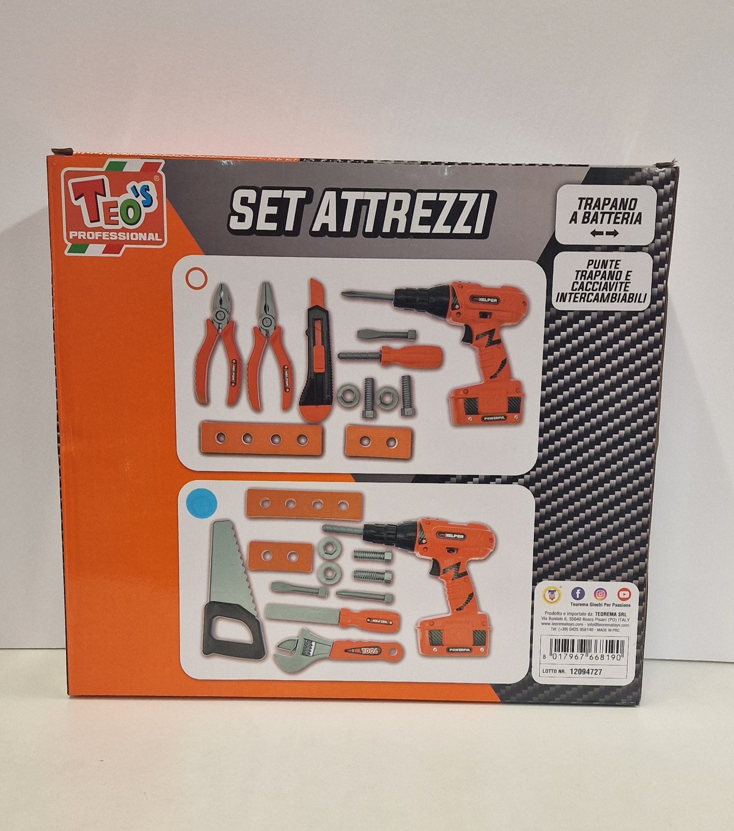 SET ATTREZZI CON TRAPANO