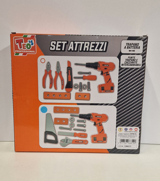 SET ATTREZZI CON TRAPANO