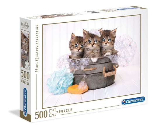 Puzzle 500 pezzi - Gatti e sapone