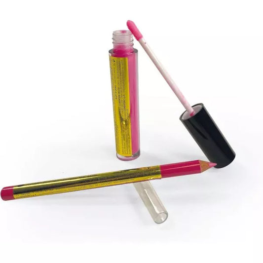 Lipgloss e matita pink power