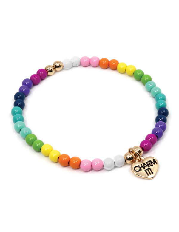 Bracciale elasticizzato arcobaleno