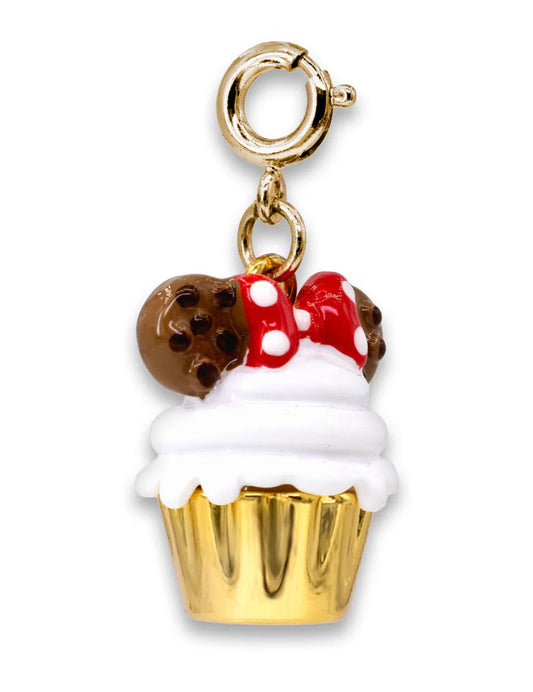 Charm Minnie Cupcake oro