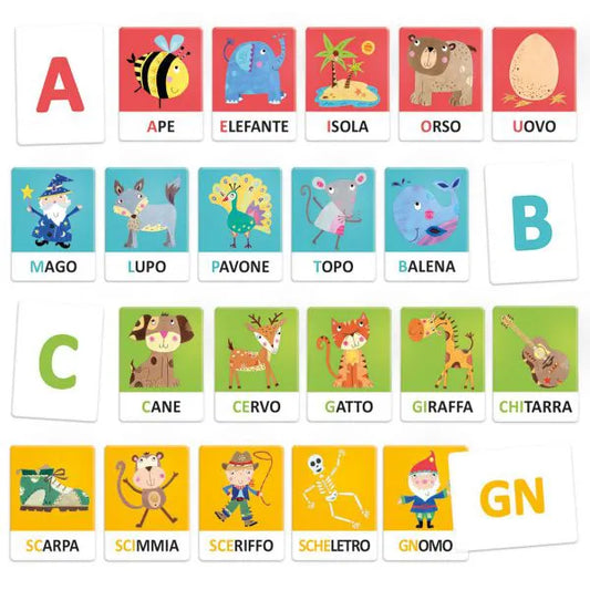 Alfabeto tattile e fonetico Montessori