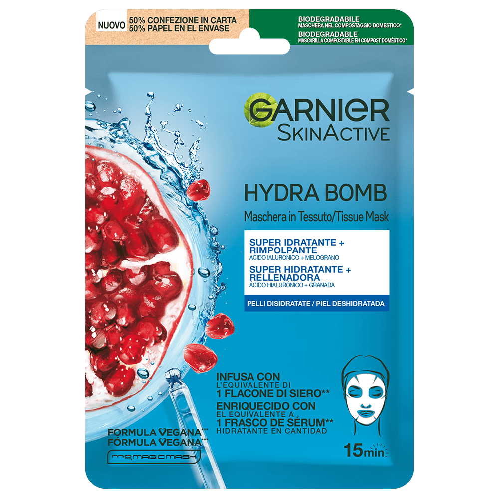 Garnier Maschera Hydrabomb in tessuto super idratante