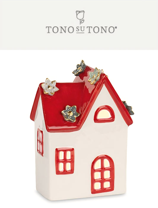 Casetta con fiori grande