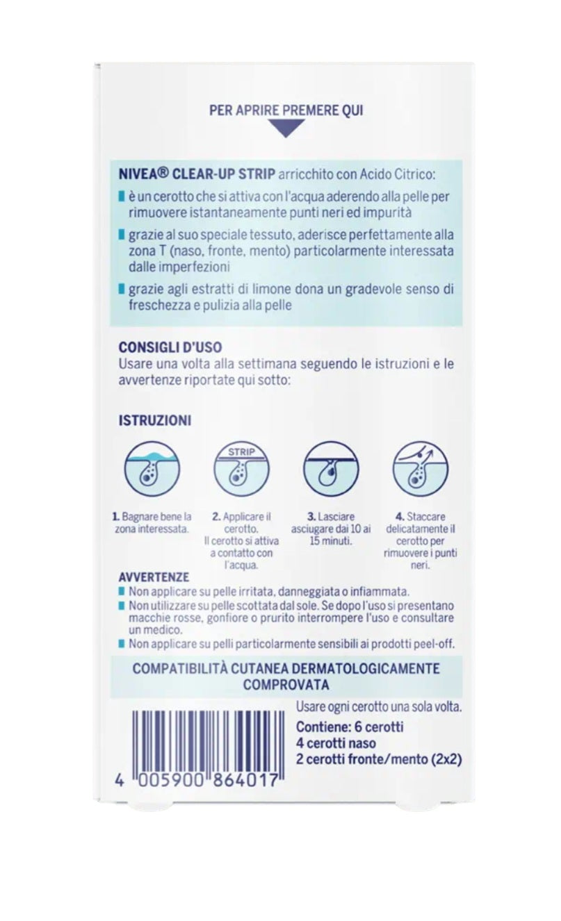 Nivea strisce clear-up