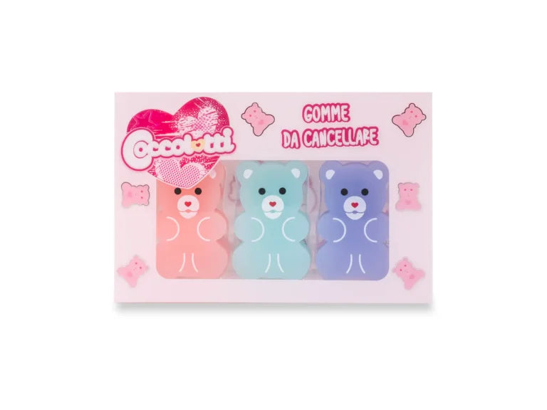 Set 3 gomme da cancellare Coccolotti classic