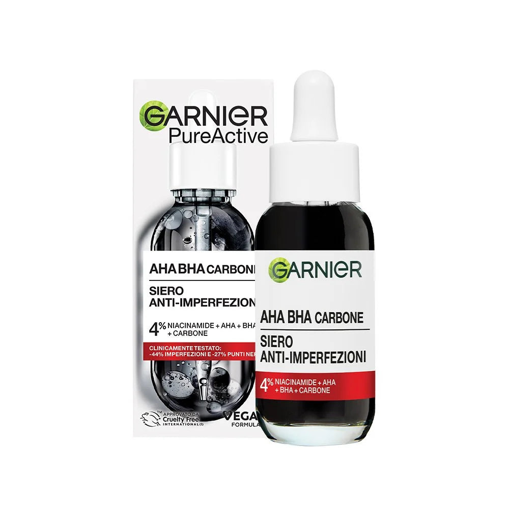 Garnier Siero anti-imperfezioni AHA-BHA con carbone