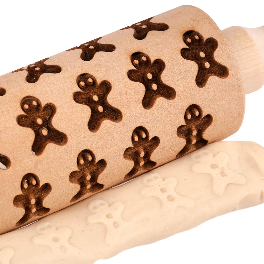 Mattarello decorativo per biscotti